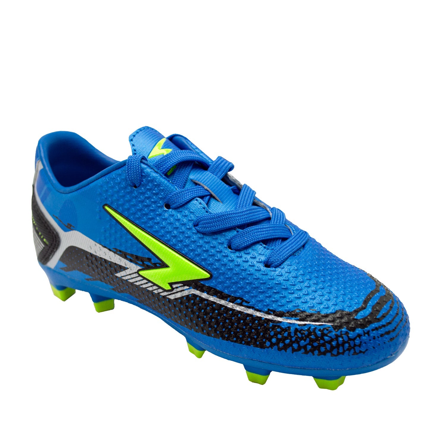 Knight Senior Football Boots - Blue/Black/Lime-2