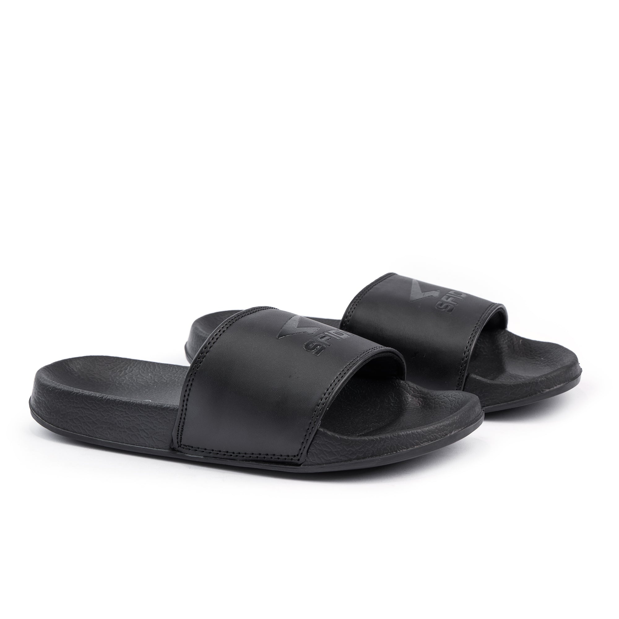 Laze Boys Slides Black/Black-2