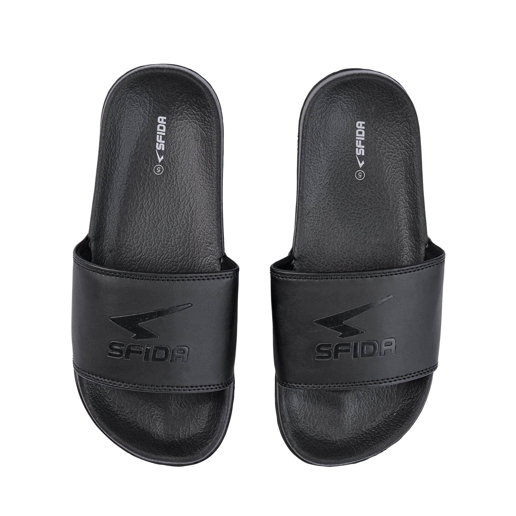 Laze Boys Slides Black/Black-1