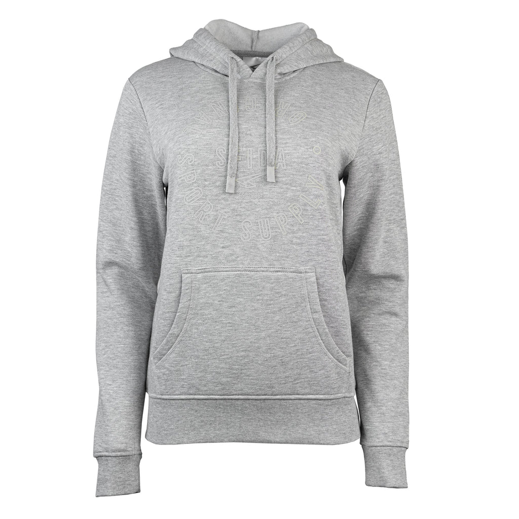 Mackenzie - Ladies Grey Marle Fleece Hoodie Sweat-0